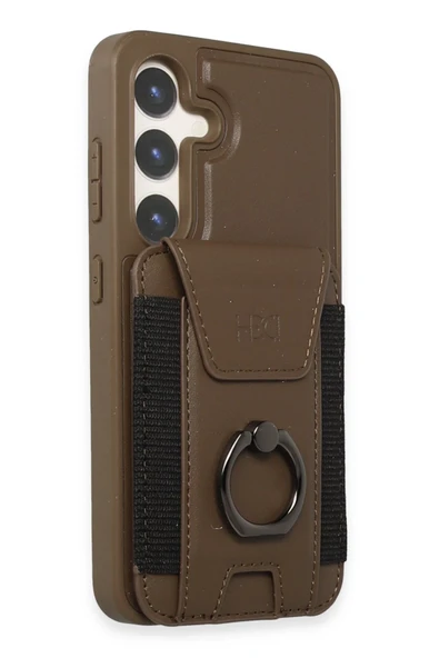 Samsung Galaxy S24 HBC-228 Havana Magnet Kartvizitli Kapak - Titan Gri ürün görseli 1