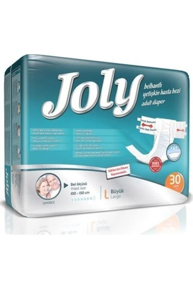 JOLY Belbantlı Yetişkin Hasta Bezi L 30'lu ürün görseli