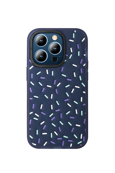 iPhone 15 Pro Kılıf HBC-222 Bern Kapak - Lacivert - Resim 6