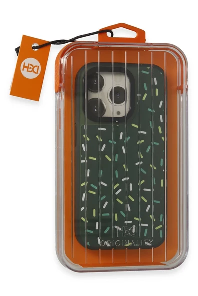 iPhone 15 Pro Kılıf HBC-222 Bern Kapak - Koyu Yeşil - 2