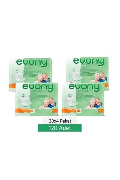 EVONY Yetişkin Hasta Bezi Large 120 Adet - Resim 2