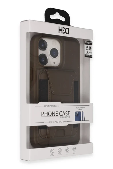 iPhone 14 Pro Max HBC-228 Havana Magnet Kartvizitli Kapak - Titan Gri - Resim 3