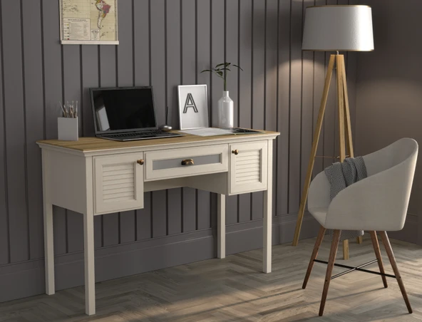 Hunerika Selina Premium Panjur Kapaklı Çalışma Masası- Minifiks - aytaşı/legnano