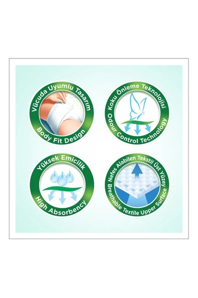 EVONY Belbantlı Premıum Yetişkin Hasta Bezi L Beden 30 Adet - Resim 3