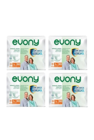 EVONY Yetişkin Hasta Bezi Büyük Boy 120 Adet ürün görseli