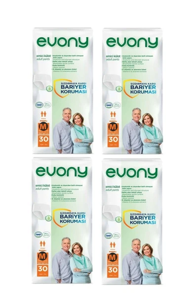EVONY Emici Külot (medium) Hasta Bezi 30*4 120 Adet ürün görseli