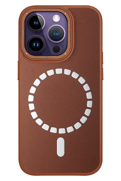 iPhone 13 Pro Kılıf HBC-156 Forum Magneticsafe Kapak - Kahverengi ürün görseli 1