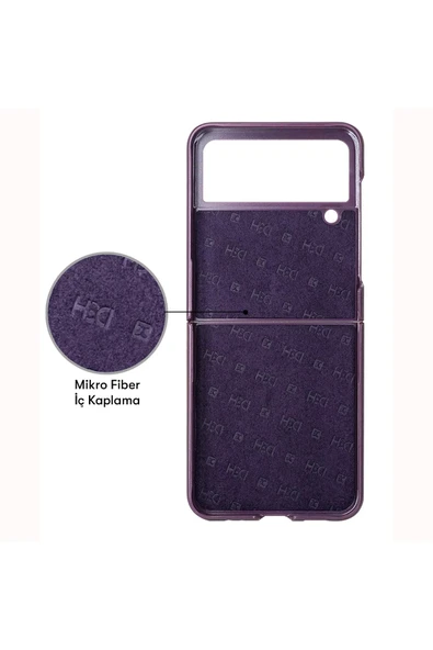 Samsung Galaxy Z Flip 4 Kılıf HBC-155 Lizbon Kapak - Koyu Yeşil - Resim 7