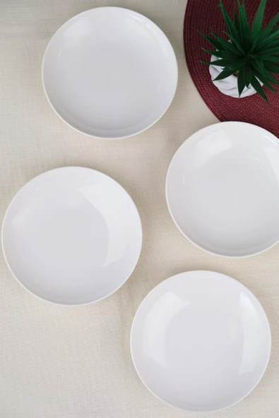 Tabak Evi Porselen Chic Çukur Tabak 19,50cm 550cc 4 LÜ ürün görseli