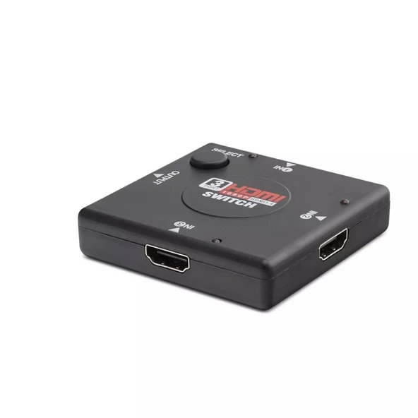 pilelistore HDMI Switch 3 Giriş 1 Çıkış 1080p 3 Port HDX1309