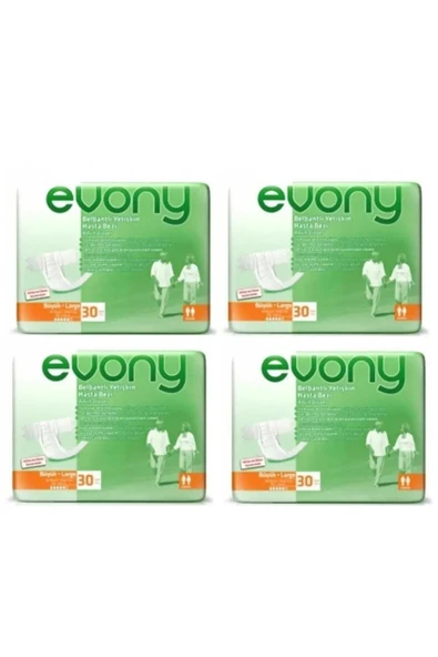 EVONY Belbantlı Hasta Bezi L Beden – 4 Paket (Toplam 120 Adet) - Resim 2