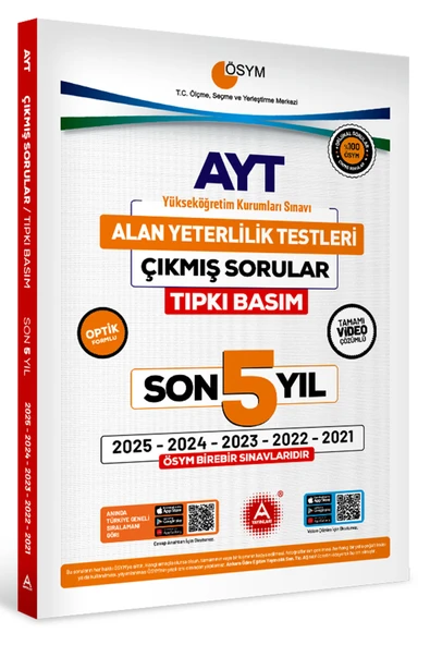 Son 5 yıl AYT-TYT ve MSÜ Sınavları ÖSYM Çıkmış Sorular Tıpkı Basım 2026 Model - Resim 2