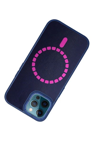 iPhone 12 Pro Max Kılıf HBC-156 Forum Magneticsafe Kapak - Lacivert - Resim 3