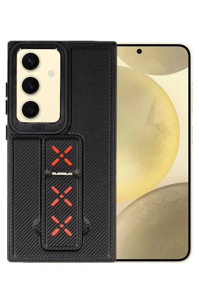 Samsung Galaxy S24 HBC-248 Lima Standlı Kapak - Siyah - Resim 2