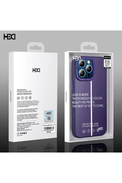 iPhone 15 Pro Max Kılıf HBC-155 Lizbon Kapak - Lacivert - 3