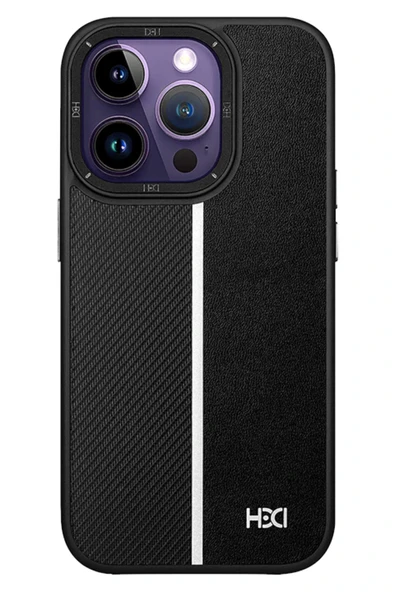 iPhone 13 Pro Kılıf HBC-155 Lizbon Kapak - Siyah - Resim 2