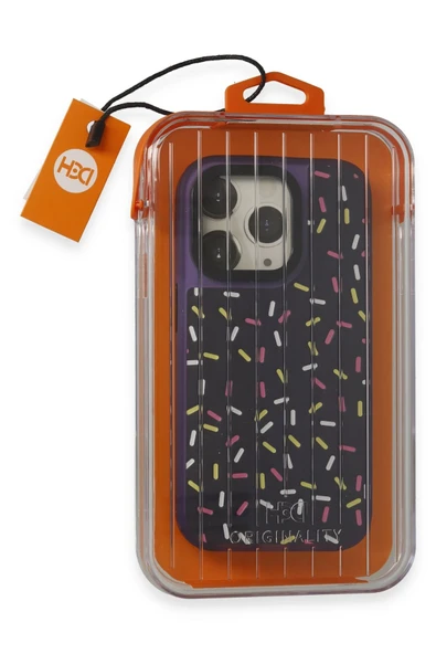 iPhone 15 Pro Kılıf HBC-222 Bern Kapak - Derin Mor - 2