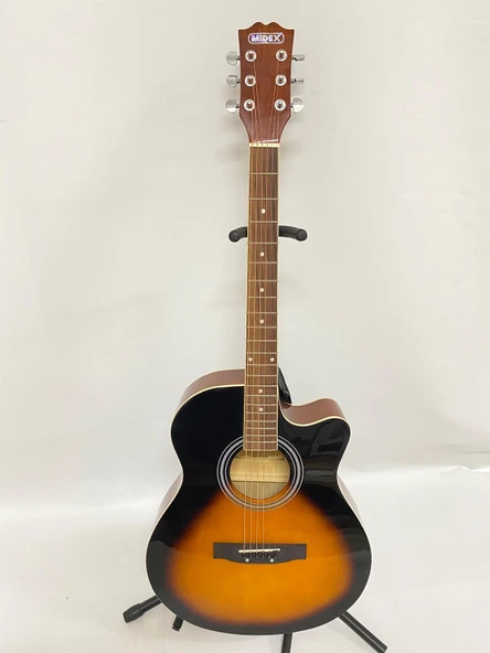 Midex XC-400 4/4 Boy Sunburst Akustik Gitar-OUTLET Minör Kozmetik Kusurlu (SIFIR ÜRÜN Ton ve Sap Dengesi Sorunsuz) - 2