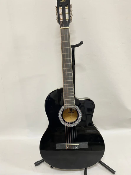 Rennes RGS-44BK Siyah Kesik Kasa Klasik Gitar-OUTLET Minör Kozmetik Kusurlu (SIFIR ÜRÜN Ton ve Sap Dengesi Sorunsuz) - Resim 2