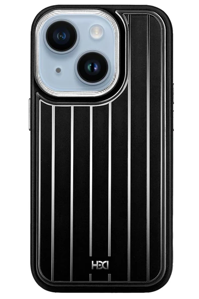 iPhone 15 Kılıf HBC-190 Kolaj Kapak - Siyah - Resim 3