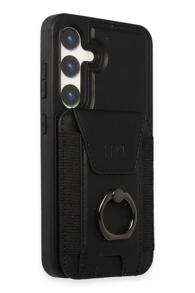 Samsung Galaxy S24 HBC-228 Havana Magnet Kartvizitli Kapak - Siyah ürün görseli 1