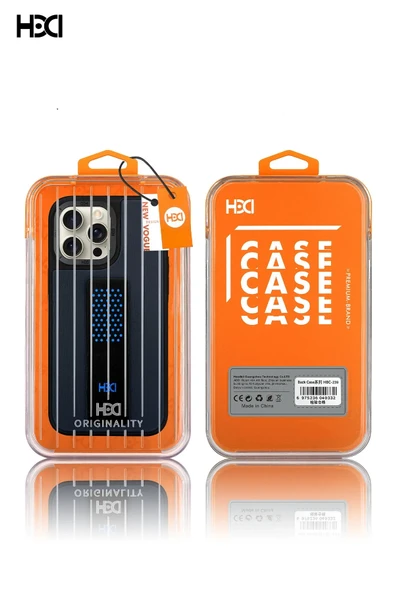 iPhone 15 Pro Max HBC-239 Colombo Standlı Kapak - Siyah - 5