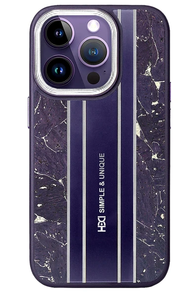 iPhone 15 Pro Max Kılıf HBC-188 Astra Kapak - Derin Mor ürün görseli 1