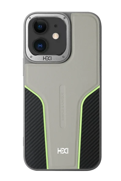 iPhone 11 HBC-264 Lambor Karbon Fiber Sport Kapak - Natural Grey ürün görseli 1