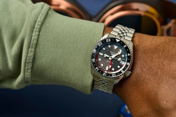 Seiko 5 Sports Otomatik GMT SSK019 Erkek Kol Saati SSK019J1 - Resim 5