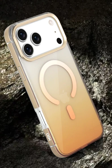 Apple iPhone 17 HBC-395 Altai Magsafe Kapak - Çöl Titanyum - Resim 6