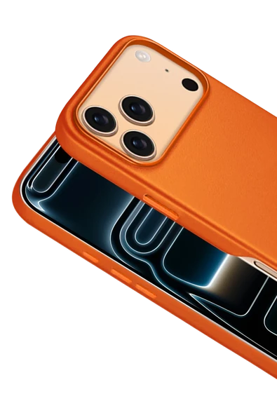 Apple iPhone 17 Pro HBC-242 Dividing Magsafe Kapak - Turuncu - Resim 2