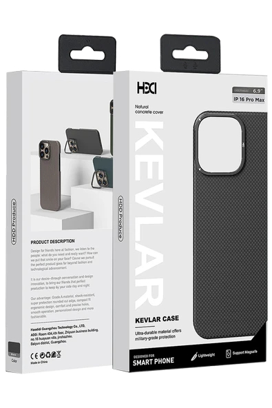 iPhone 15 Pro Max Blaze 1000D Kevlar Magsafe Kılıf - Mavi - Resim 8