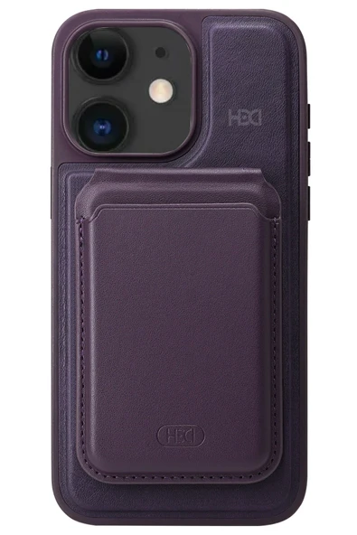 iPhone 11 HBC-247 Atina Kartvizitli Kapak - Derin Mor ürün görseli 1