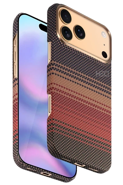 Apple iPhone 17 Pro HBC-350 Ruaha Kevlar Magsafe Kapak - Gün Batımı ürün görseli 1