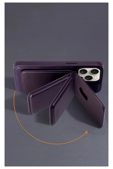 iPhone 11 HBC-247 Atina Kartvizitli Kapak - Lacivert - Resim 4