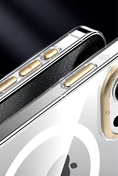 iPhone 16 HBC-306 Aden PC Magsafe Kapak - Siyah - Resim 2