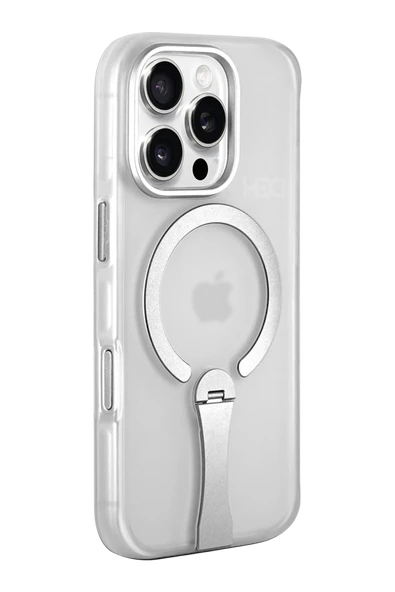 Apple iPhone 16 Pro HBC-354 Kunlun Standlı Magsafe Kapak - Şeffaf ürün görseli 1