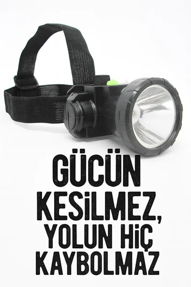 Şarj Edilebilir,600MAH , Güçlü Kafa Lambası, 46 mm Reflektör, 3 Modlu El Feneri - 2