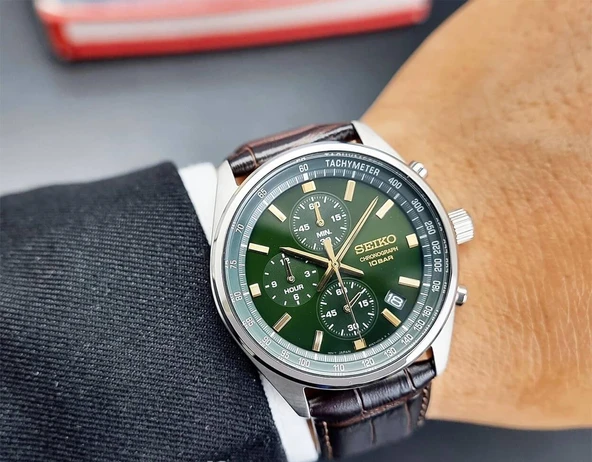 Seiko Chronograph SSB385P Erkek Kol Saati SSB385P1 - Resim 4