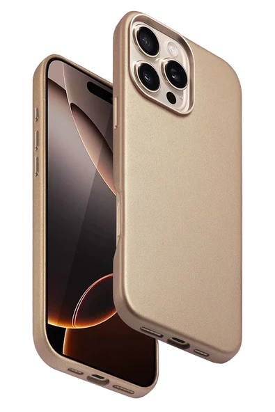 Apple iPhone 16 Pro HBC-242 Dividing Magsafe Kapak - Çöl Titanyum - Resim 5