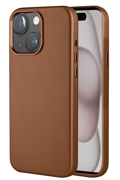 Apple iPhone 15 HBC-242 Dividing Magsafe Kapak - Kahverengi ürün görseli 1