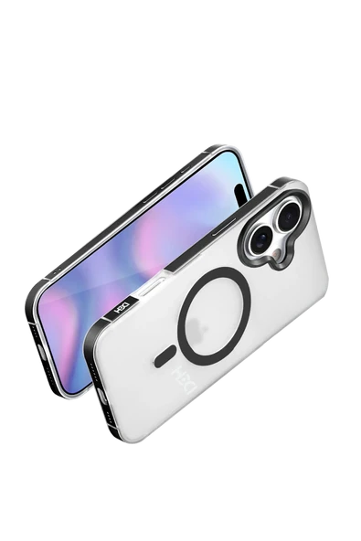 Apple iPhone 17 HBC-394 Himalayas Magsafe Kapak - Siyah - Resim 3