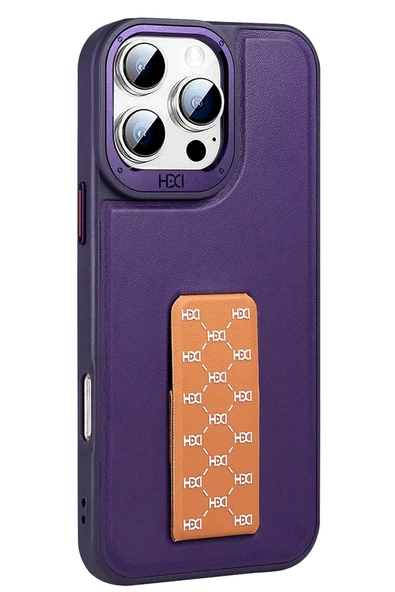 iPhone 14 Pro Max HBC-265 Madrid Magsafe Standlı Kapak - Derin Mor ürün görseli 1