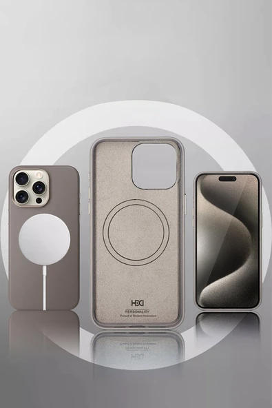 iPhone 15 Pro Max HBC-242 Dividing Magsafe Kapak - Siyah - Resim 3