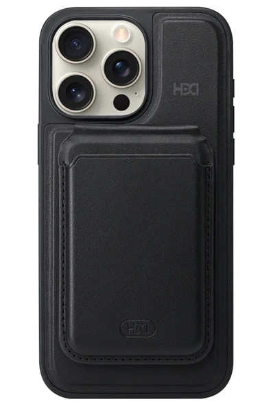 iPhone 14 Pro HBC-247 Atina Kartvizitli Kapak - Siyah ürün görseli 1