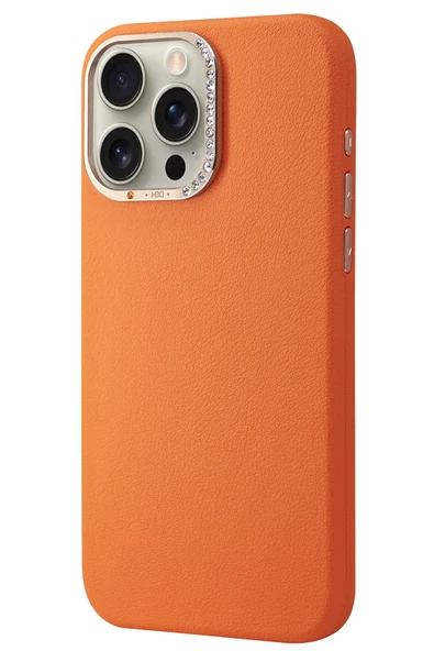 iPhone 14 Pro Max HBC-255 Viyana Kapak - Turuncu - 1