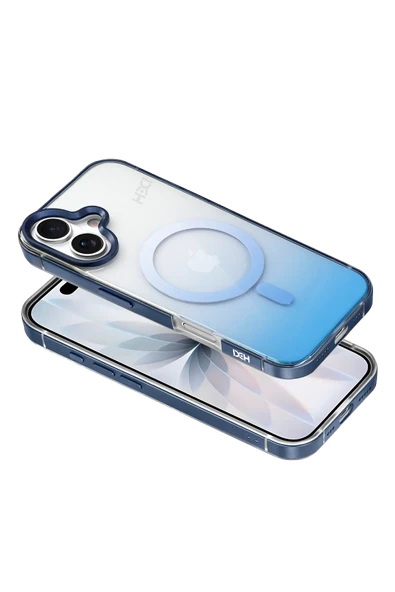 Apple iPhone 17 HBC-395 Altai Magsafe Kapak - Mavi - Resim 2