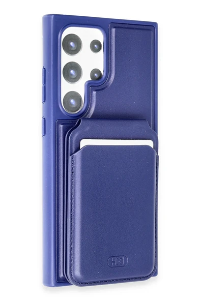 Samsung Galaxy S24 Ultra HBC-247 Atina Kartvizitli Kapak - Lacivert ürün görseli 1
