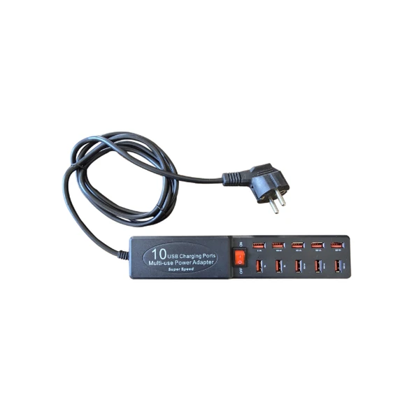 10 Portlu USB Şarj Adaptörü - 3