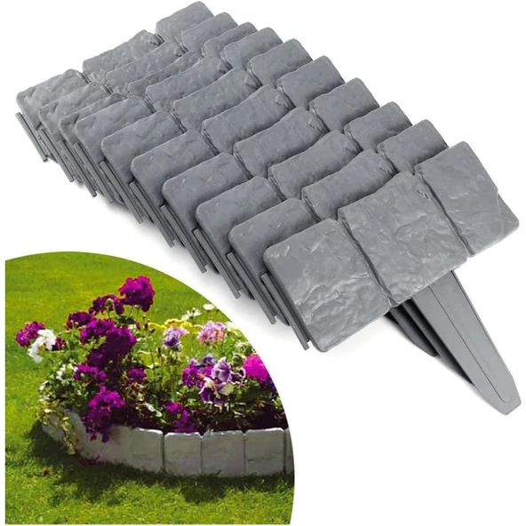 Taş Görünümlü Bahçe Çiti - Resim 2